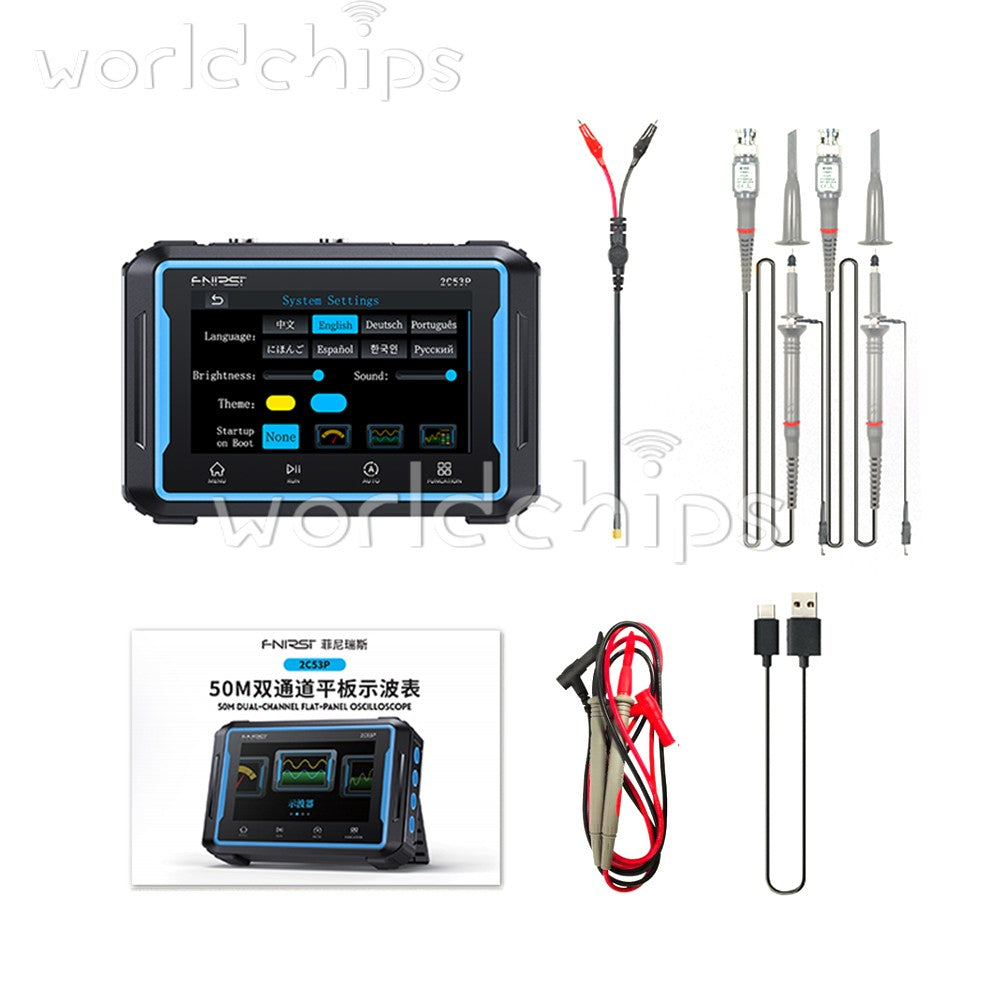 FNIRSI 2C23T / 2C53T Smart Digital Oscilloscope Multimeter Signal Generator
