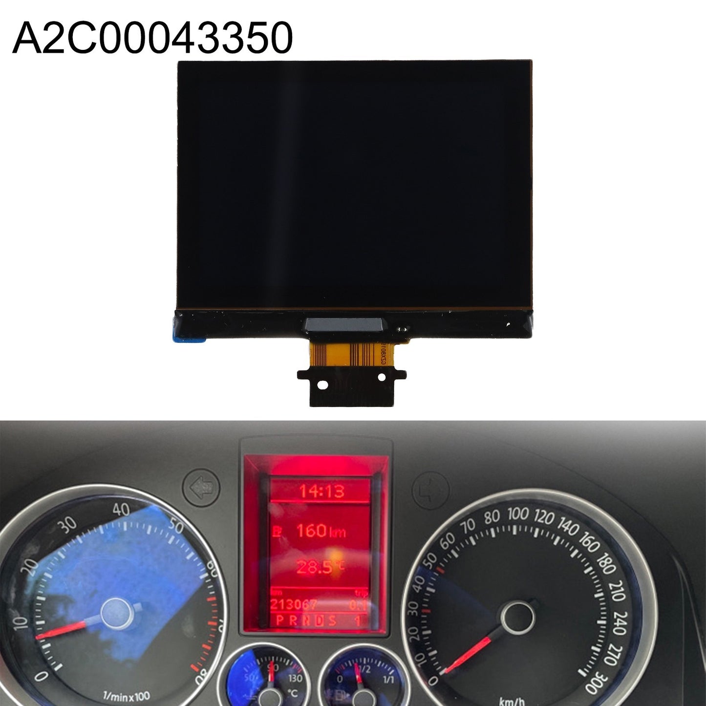 Perfect Fit Instrument LCD Display for Golf For Passat B6 2003 2009 A2C00043350