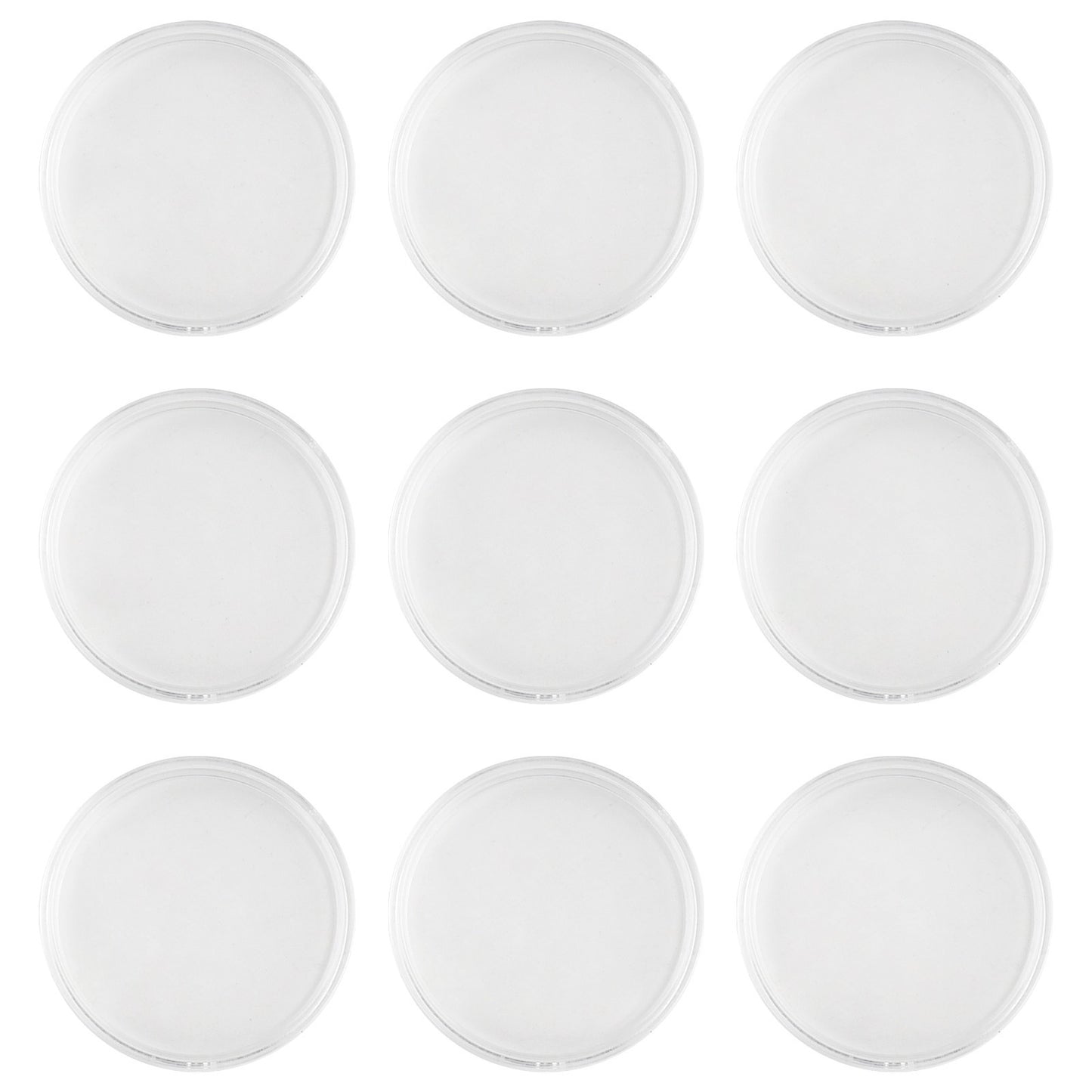 100Pcs Coin Case Holders 34mm Clear Plastic Capsules for Safe Coin Preservation