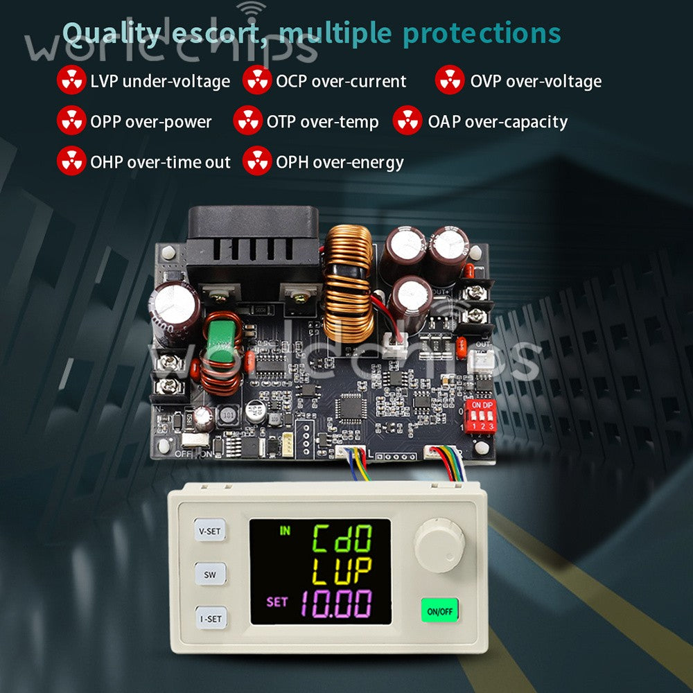 4* XY6020LV CNC Adjustable Volt Regulator DC Buck Power Supply Module 20A/1200W