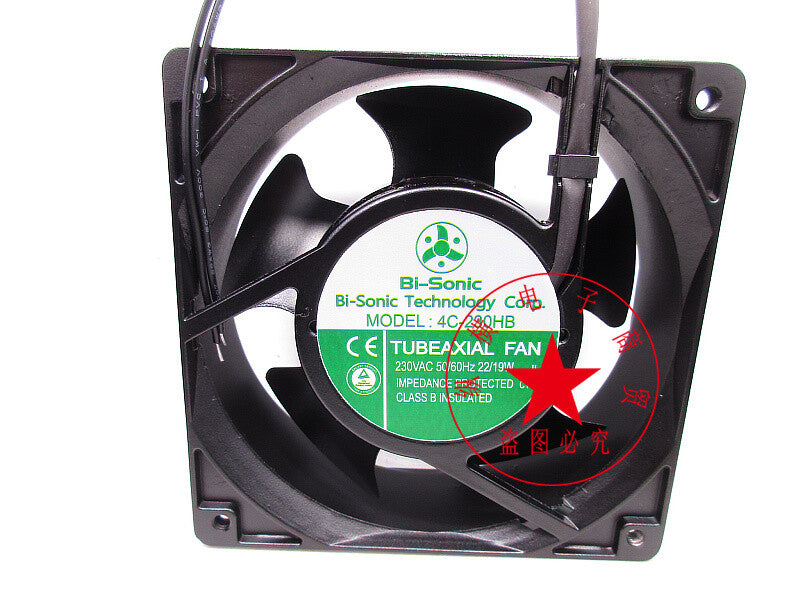 1pcs  Bi-Sonic 4C-230HB 12cm 230v 12038 Metal Communication Cabinet Fan