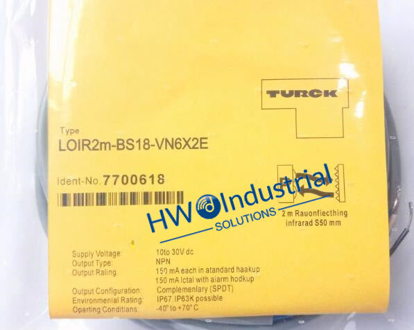 1PCS TURCK proximity switch LOIR2m-BS18-VN6X2E inductive sensor