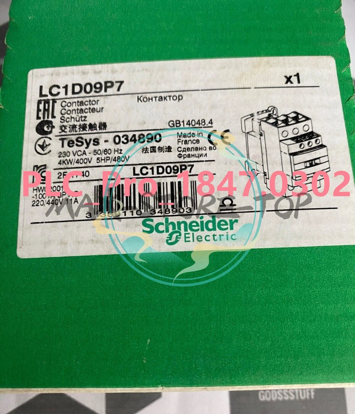 LC1D09P7 1PCS  Schneider LC1D09P7 Contactorsr AC230V Fast delivery