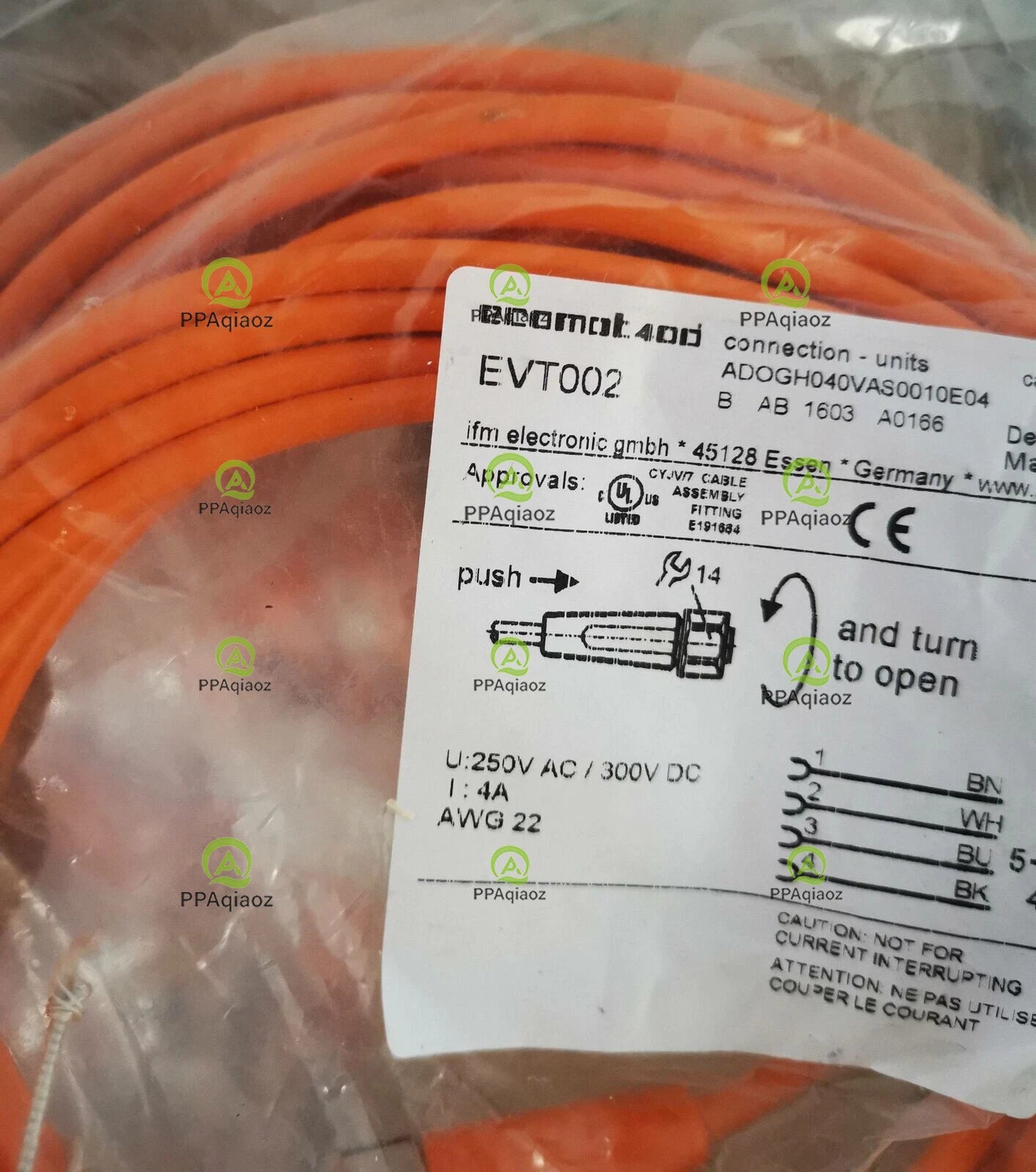 1PC  IFM EVT002 Cable Free Shipping