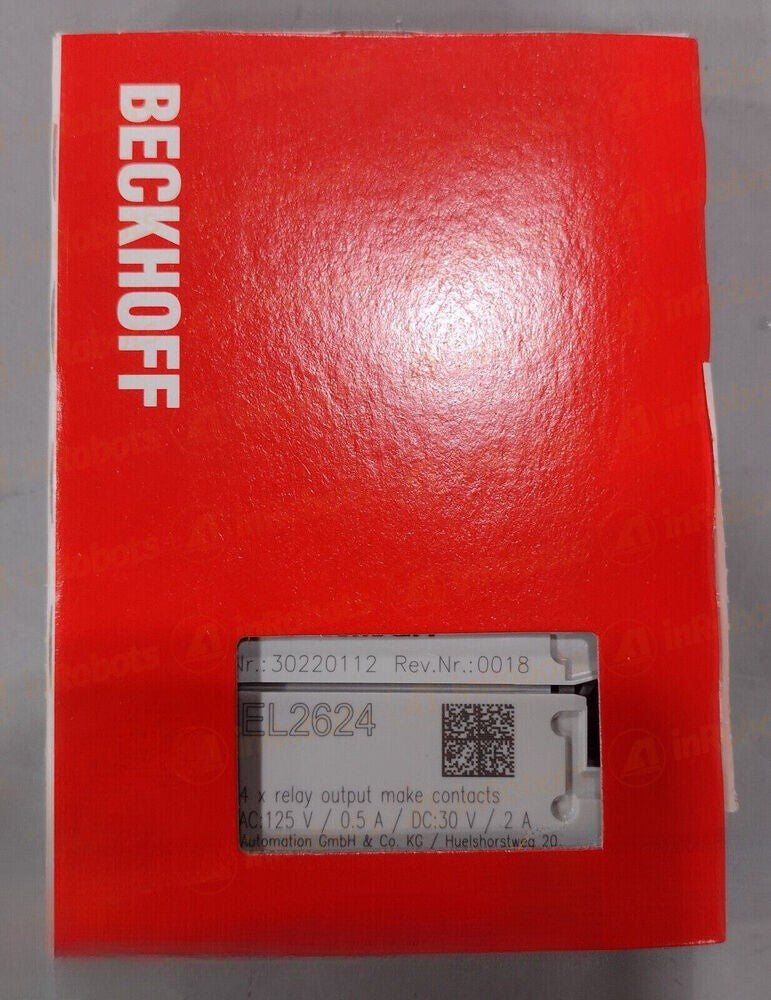 1PC  Beckhoff EL2624 EtherCAT 4-Channel Relay Output module - Free Shipping