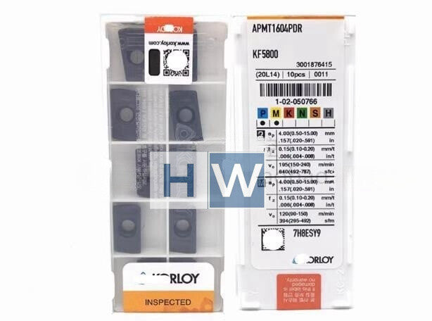 Box/ 10PCS KORLOY CNC Blade Milling Insert APMT1604PDR KF5800