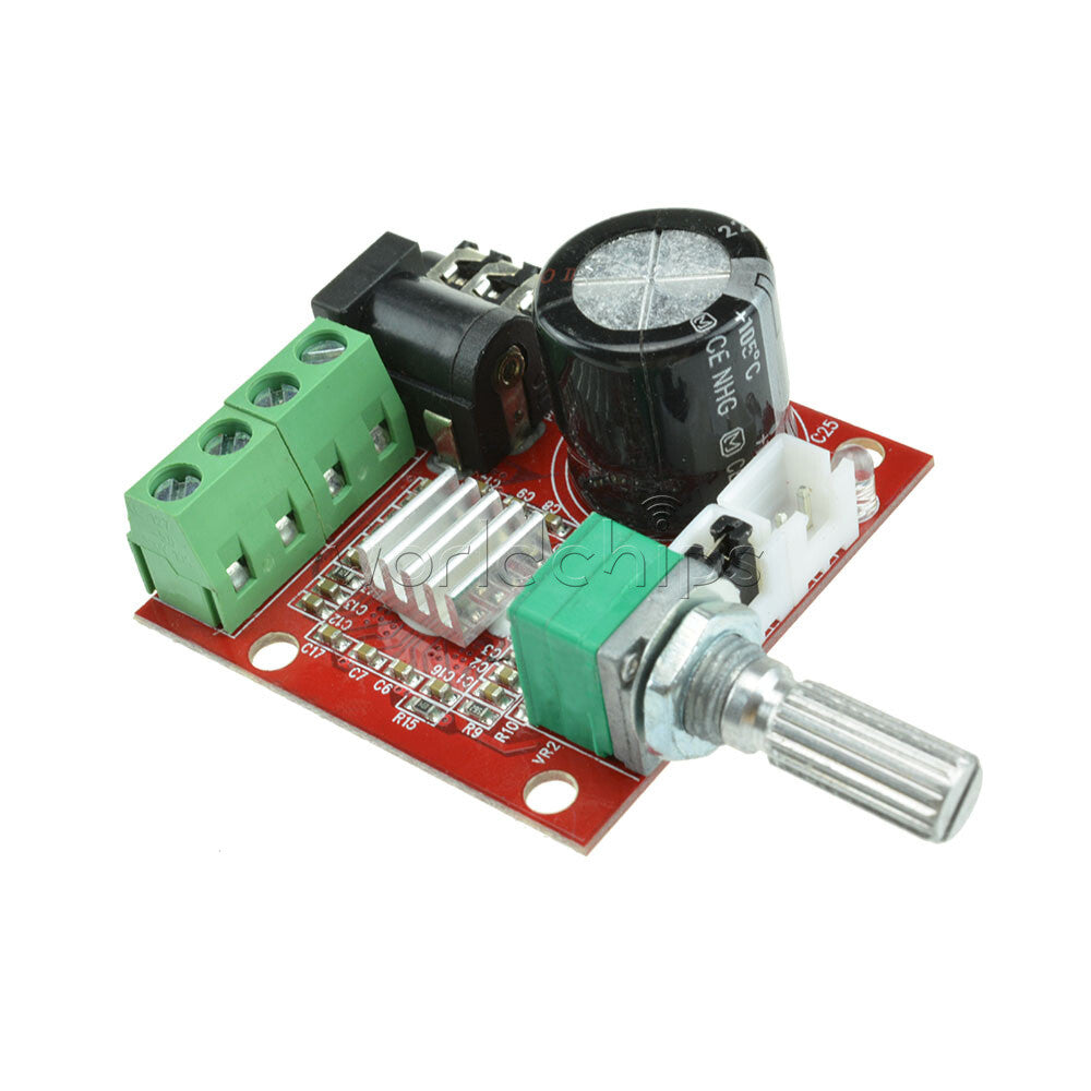 10PCS DC12V 2X10W Hi-Fi PAM8610 Audio Stereo Amplifier Board Dual D Class Module
