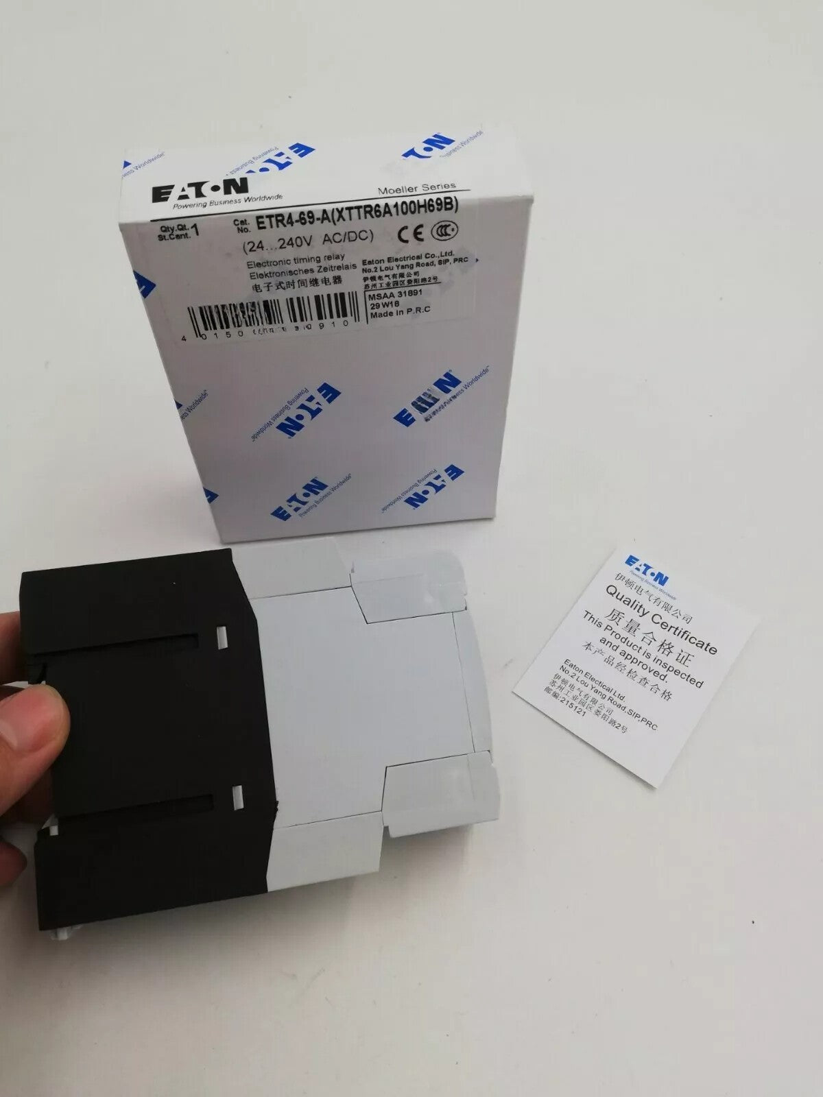 1pcs For MOELLER EATON ETR4-69-A TIMING RELAY PLC MODULE 240V