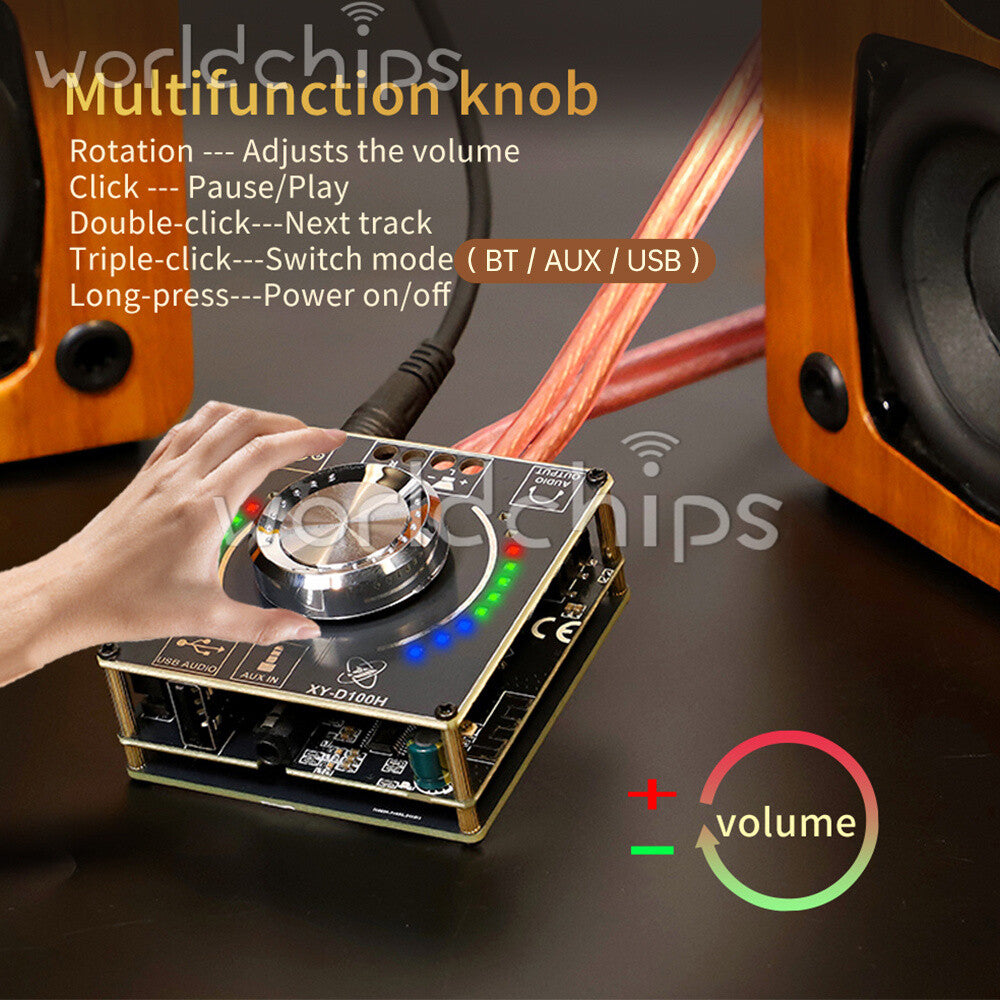 HIFI Bluetooth Digital Audio Amplifier Board 2.0 Channel TPA3116 Power Amplifier