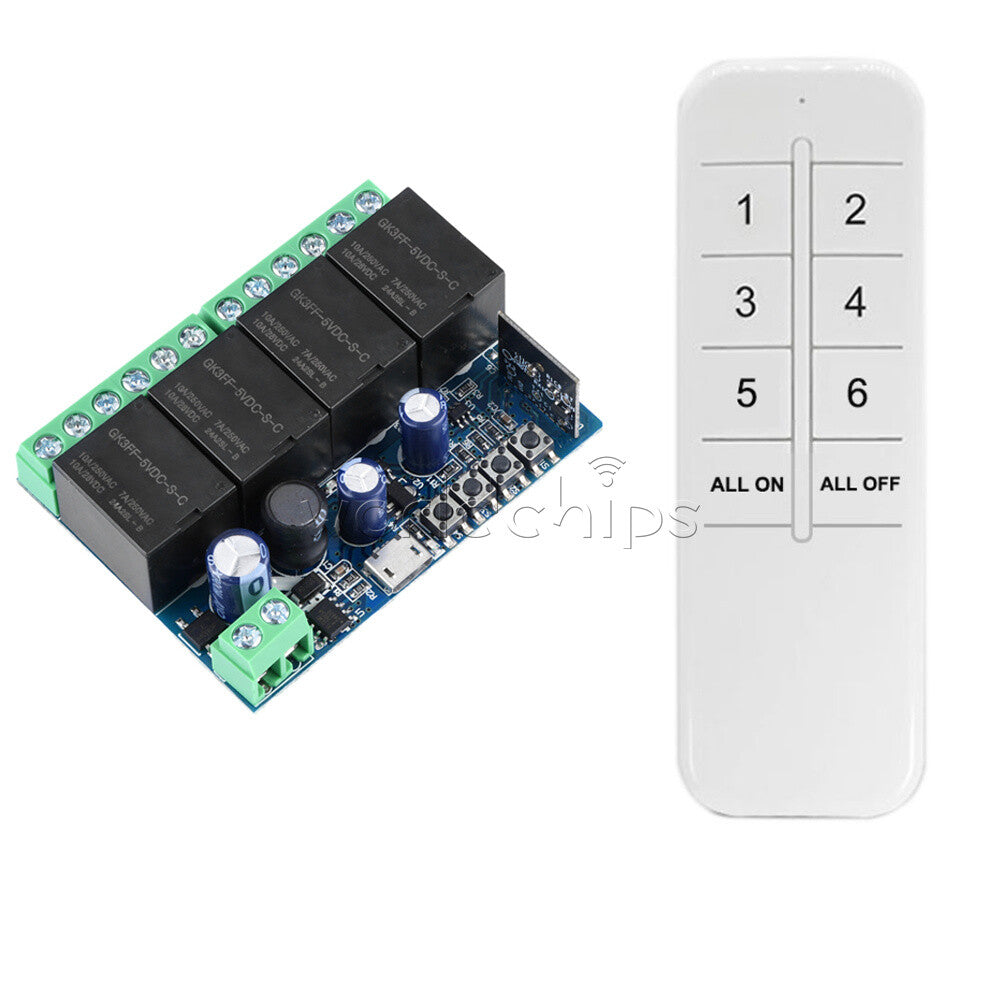USB 5V  DC7-48V 4CH eWeLink Smart WIFI Switch Universal Wireless Relay Module