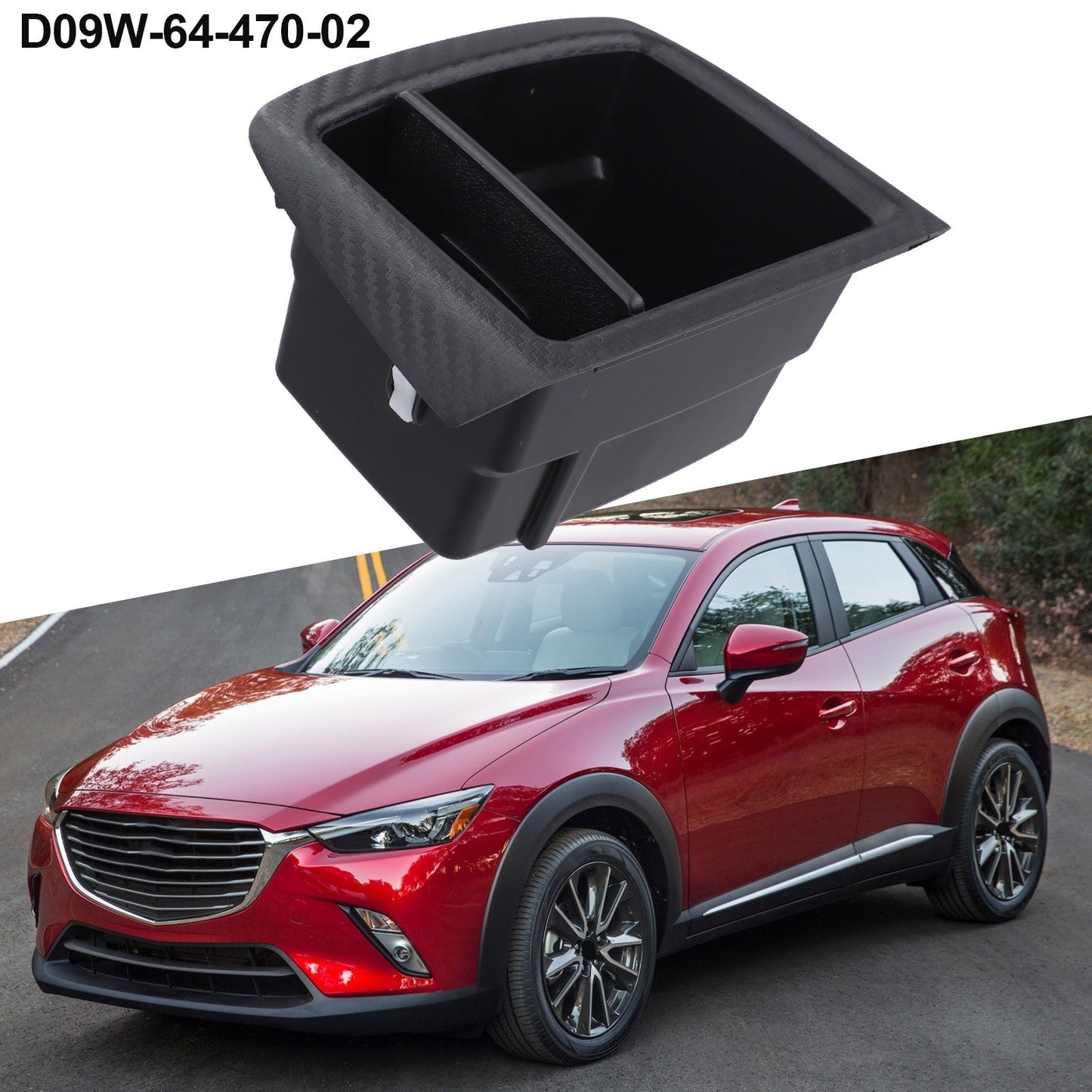 Easy Install Storage Pocket Center Console for Mazda For CX3 2016 2018