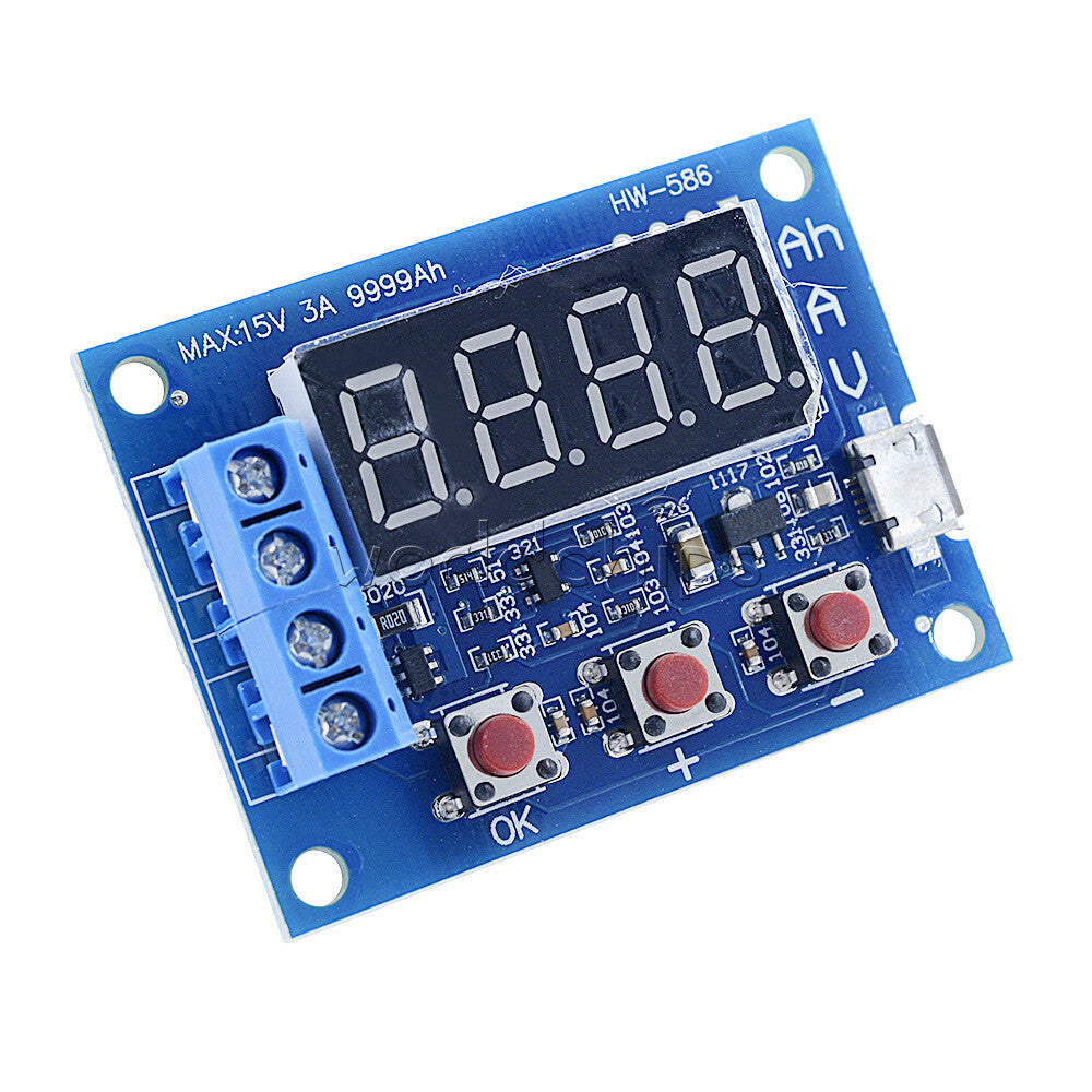 5PCS DC4.5-6V Li-ion Lead-acid 18650 Battery Capacity Discharge Tester Analyzer