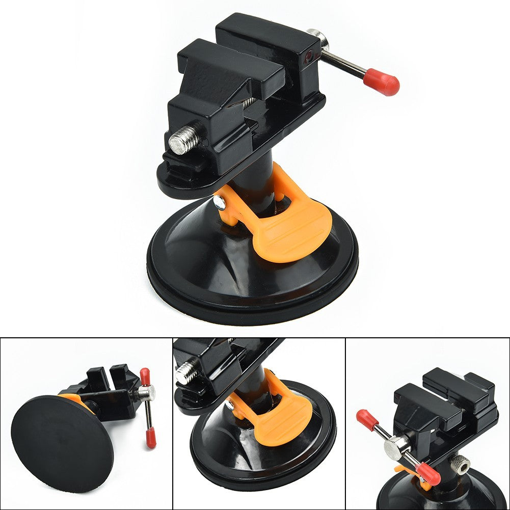 Portable Mini Bench Vise with Elastic Jaws for Jewelry Making Projects