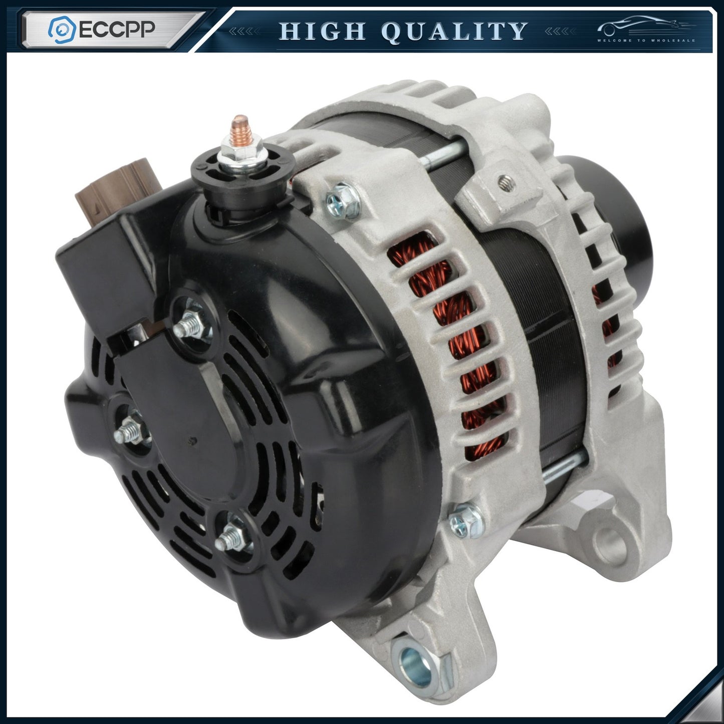 ECCPP Alternator 11516 Fits 2010-11 Toyota Camry 2.5L 100Amp,4 Groove Serpentime