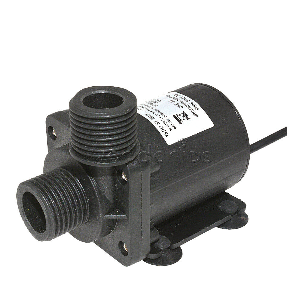 DC 12V 24V Hot Water Circulation Pump Solar Water Pump Brushless Motor 800L/H