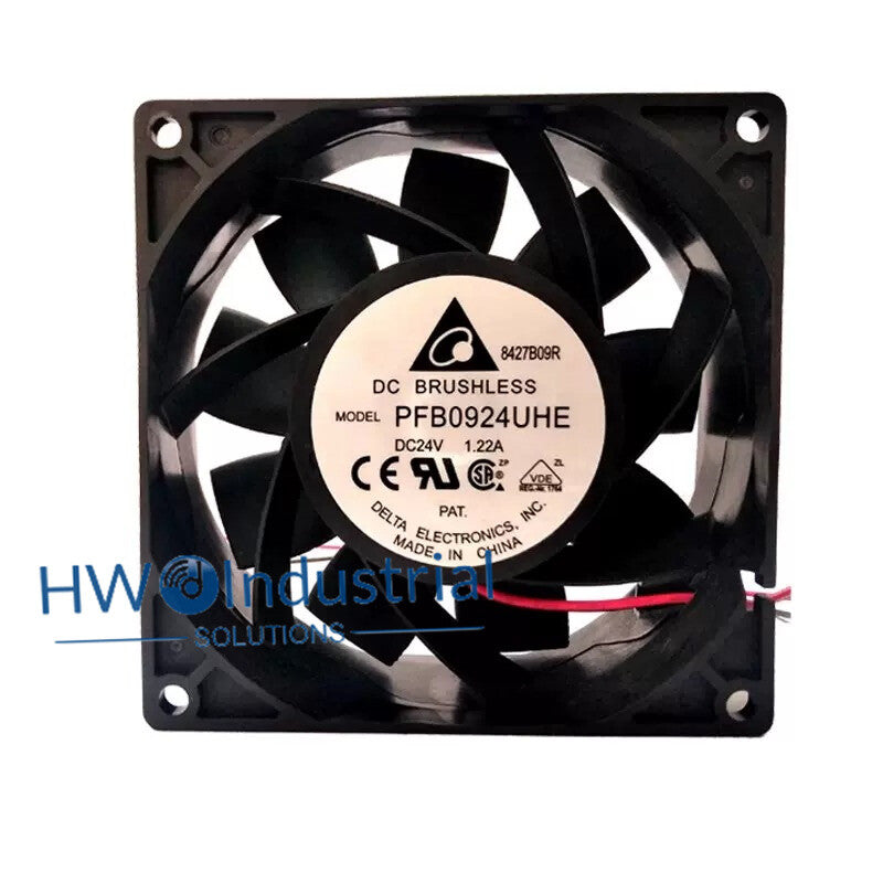 DELTA PFB0924UHE DC24V 1.22A 9238 9CM Inverter Cooling Fan
