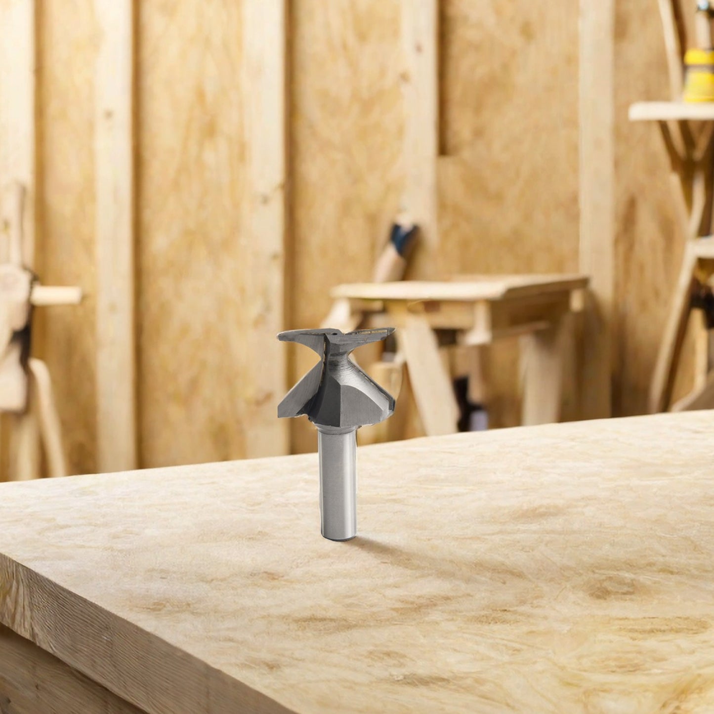 Silver 12 inch Shank Router Bit for Smooth and For Professional Woodworking
