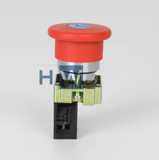2Pcs   Button Switch XB2-BS142C Mushroom Emergency Stop Rotation Reset