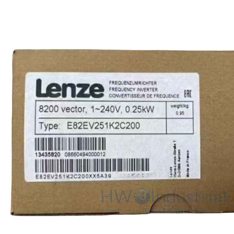1/Piece  E82EV251K2C200 E82EV251-2C200 1-240V 0.25KW Lenze Inverter
