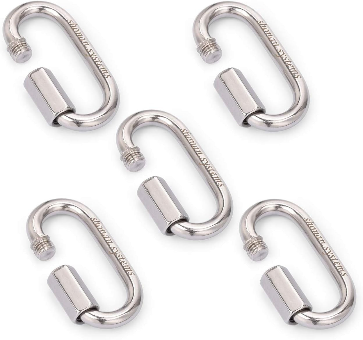 SHONAN Heavy Duty Marine Chain Quick Links, Stainless Steel Chain Connectors, Co