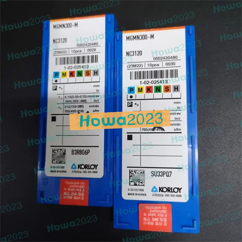10Pieces/Box KORLOY MGMN300-M NC3120 Carbide Inserts Grooving Blade