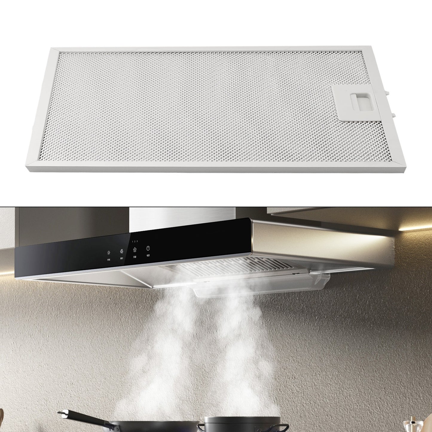 Cooker Hood Maintenance Made Simple Get Your 2PCS Metal Filter Set Today