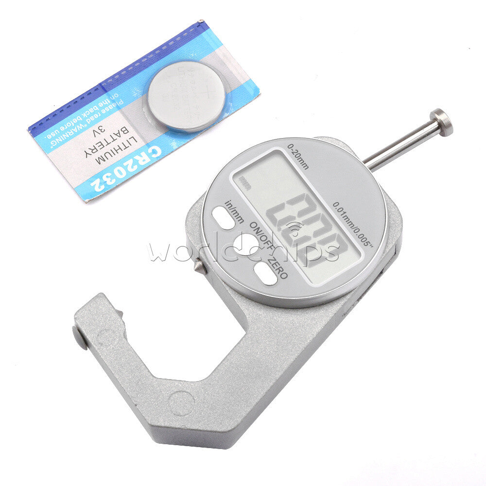 Electronic Digital LCD Micrometer Percent Thickness Measuring Tool 10mm / 20mm