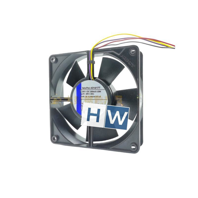 1PC For 4-wire 4314/17T 4314-17T 24V 4.8W 200mA 12032 12CM Speed Measurement Fan