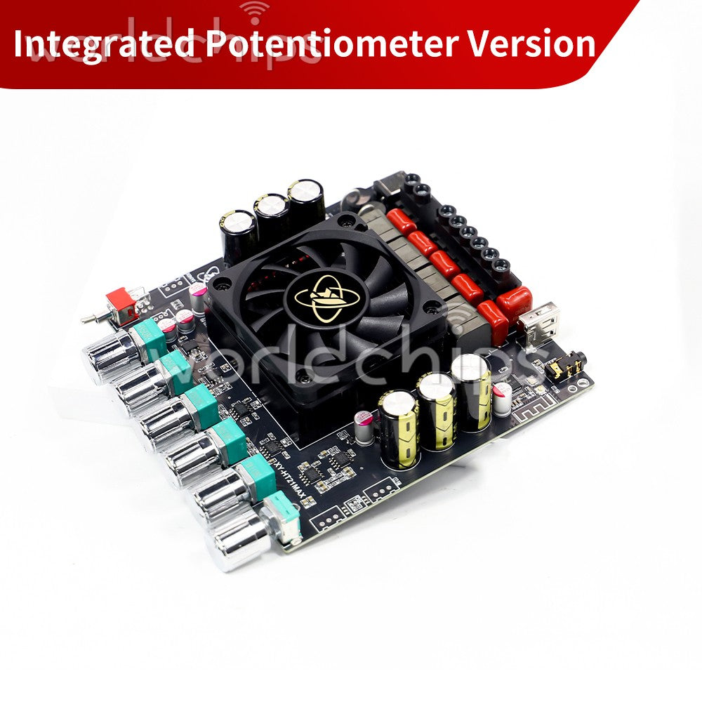 HT21MAX Upgraded 2.1CH BT Audio Amplifier Board 200W *2+400W Dual-core TPA3223