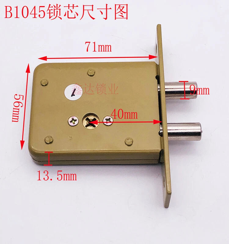 B1045/1046 I AFS Security Door Lock Mortise Lock Invisible Door Lock Cross Key