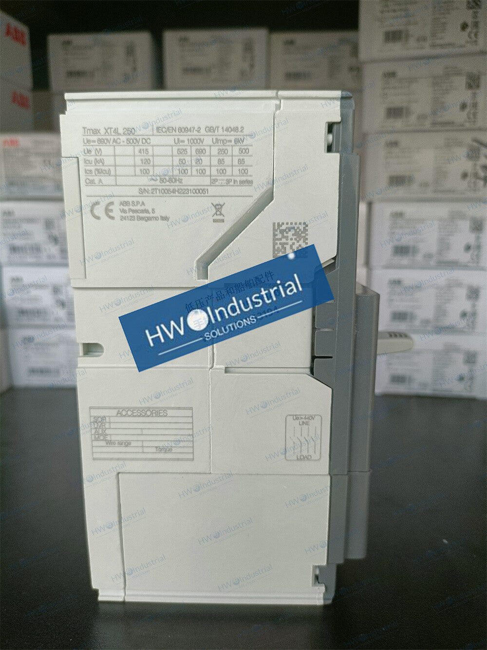 1/Piece XT4L250 TMA250-2500 F F 3P 250A  ABB Molded Case Circuit Breaker