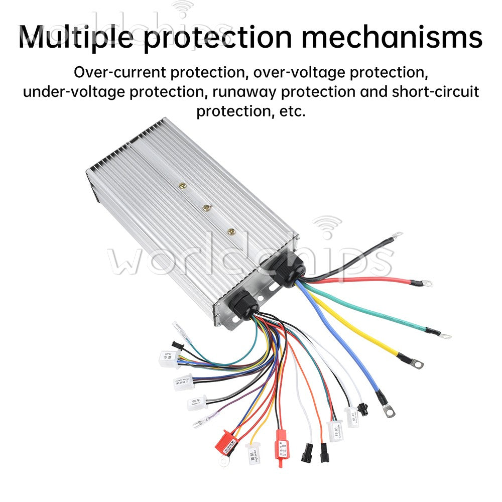 48V 60V 72V 84V 5000W Dual Row Smart Brushless Controller for Electric Vehicles