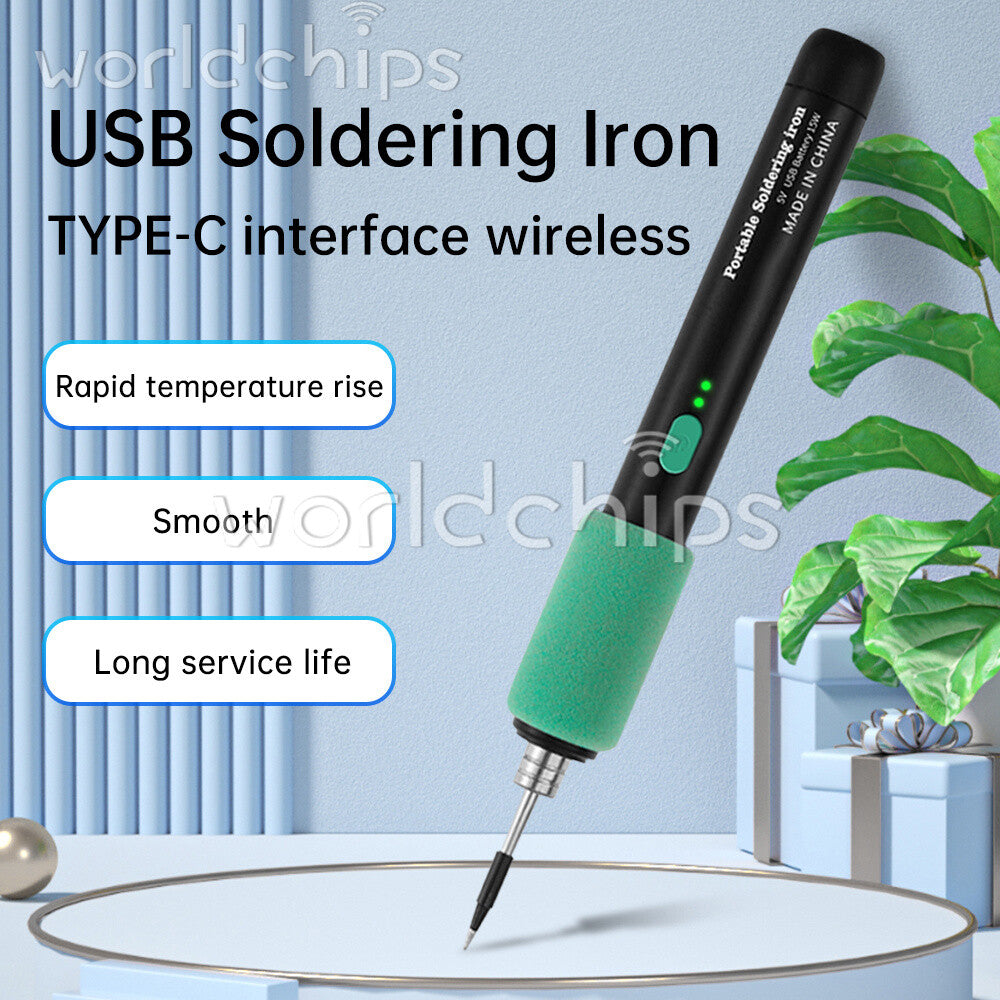 15W Cordless Soldering Iron Kit DIY Welding Pen 3-speed adjustable Temperature