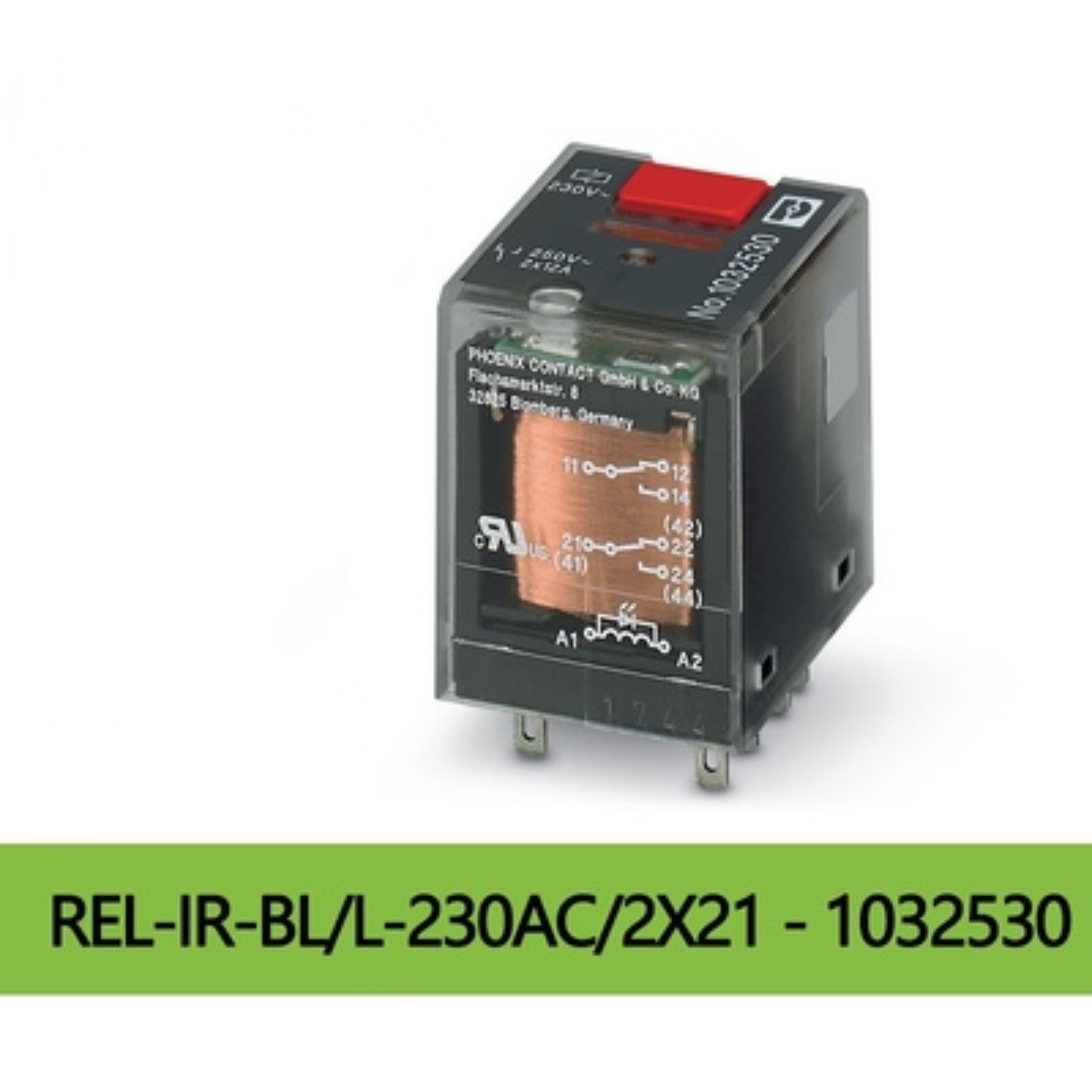 10pcs PHOENIX CONTACT REL-IR Plug-in Relay REL-IR-BL/L-230AC/2X21  1032530