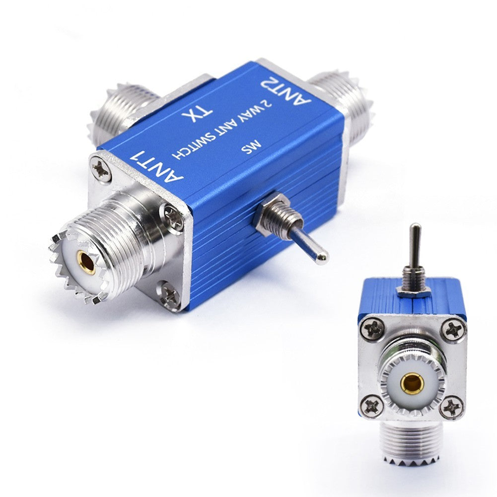 Manual Two Way Coaxial Antenna Switch High Power 100W for Radio Equipment