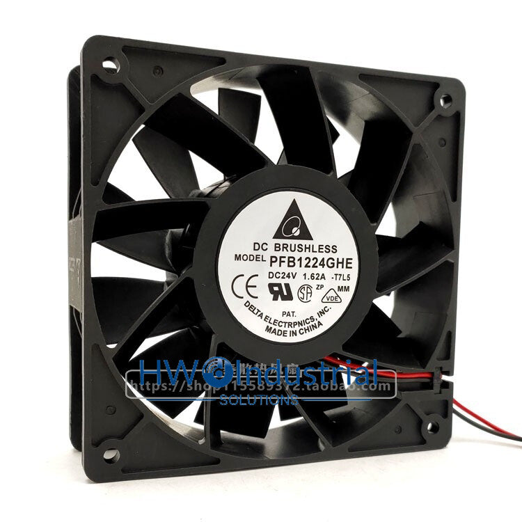 1PC Delta PFB1224GHE 12038 24V 1.62A 12CM high air volume ABB inverter Fan