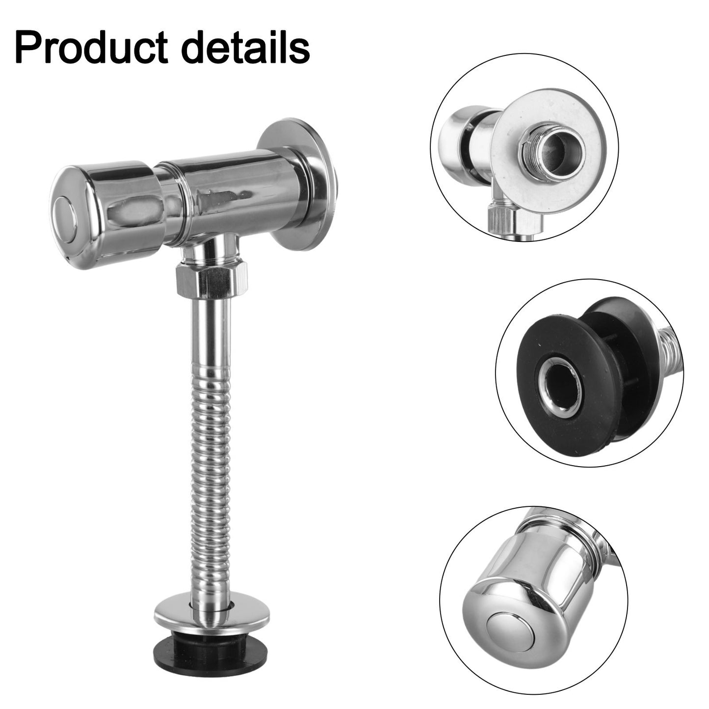 Water Saving Urinal Flush Valve Suitable for Public Toilets Stylish Design