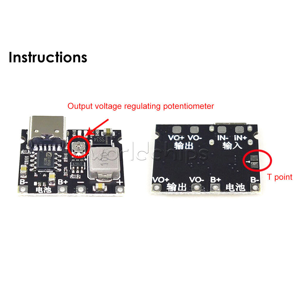 200Piece Li-ion 18650 3.7V 4.2V Battery Charger Board DC Step Up Boost Module
