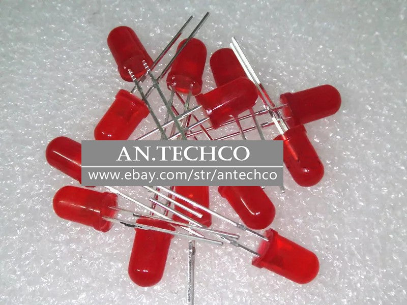 1000pcs 5mm Red Diff LED Light Lamps