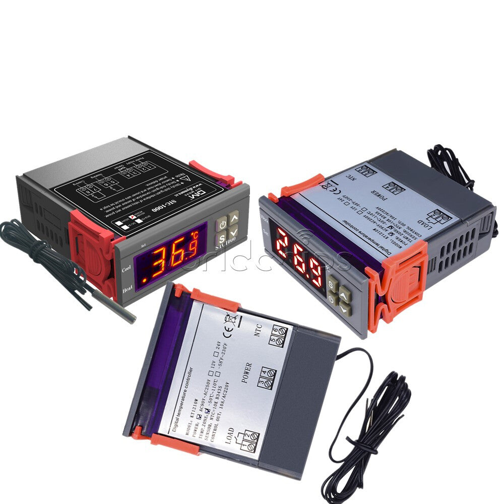 Digital MH1210W STC-1000 AC90~250V/110-220V AC Temperature Controller Thermostat