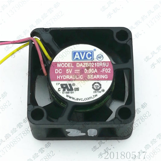 AVC DAZB0210R5U 2010 DC5V 0.3A 2CM 3-Wire Silent Cooling Fan