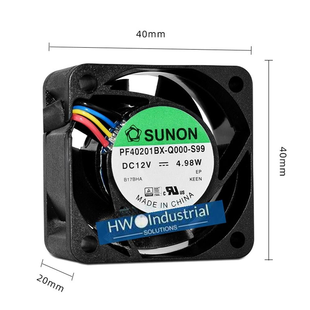 1/piece PF40201BX-Q000-S99 SUNON 4020 12V 4.98W PWM Variable Speed Cooling Fan