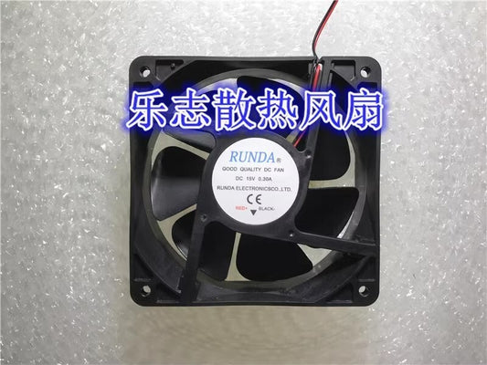 RUNDA GOOD QUALlTY DC FAN 12038 DC15V 0.30A Inverter Cooling Fan