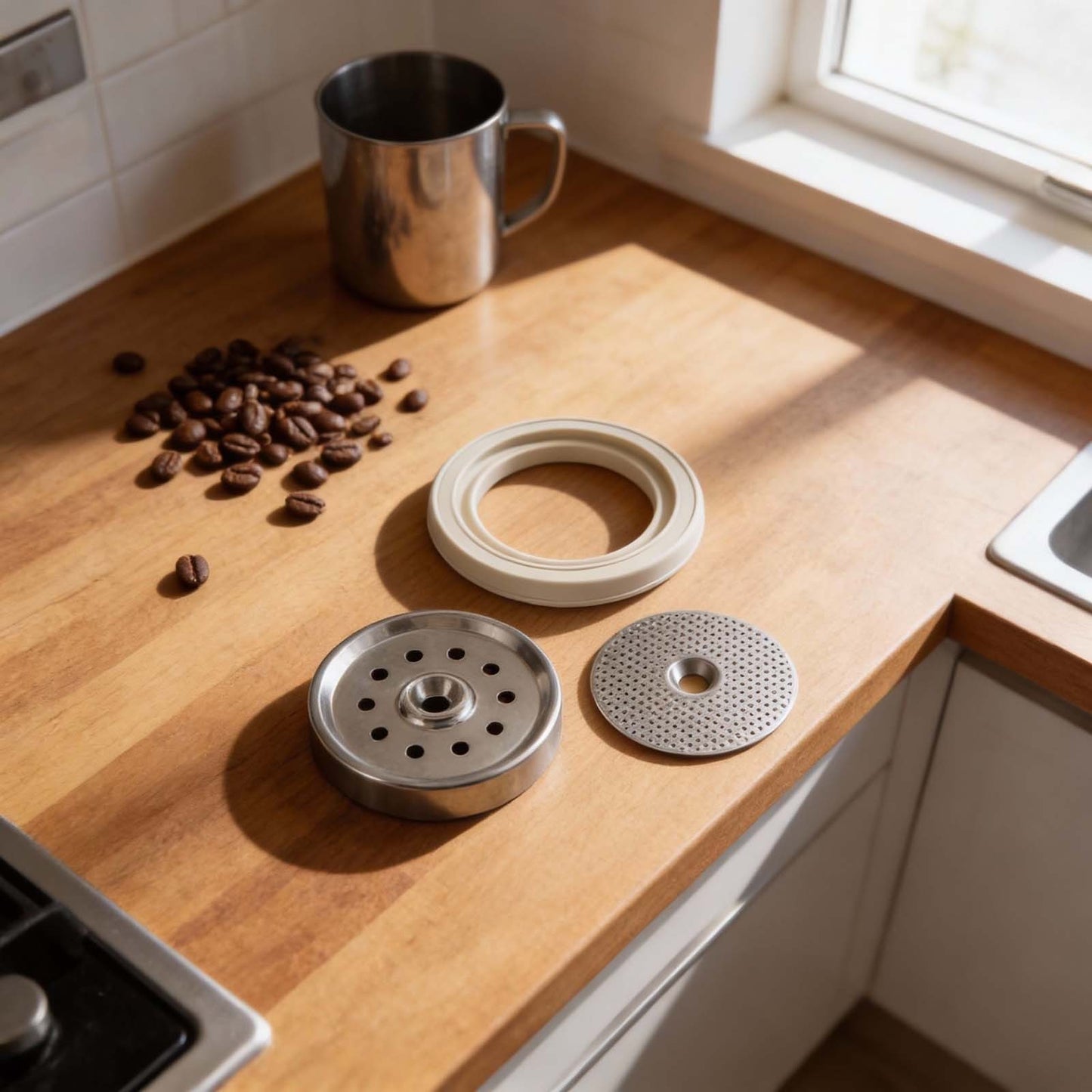 Coffee Machine Replacement Shower Screen Holder and Gasket for Breville Models