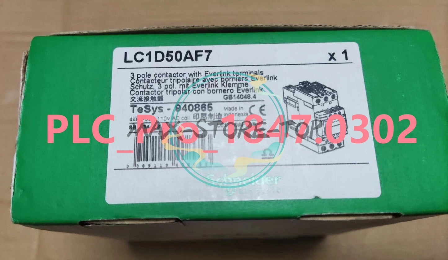 LC1D50AF7 1PC   Schneider LC1D50AF7 110V 50A 3P Fast delivery