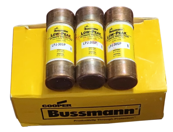 1PC Bussmann LPJ-30SP (LPJ30SP), Fuse 30A 600V Time Delay Class J Dual Element