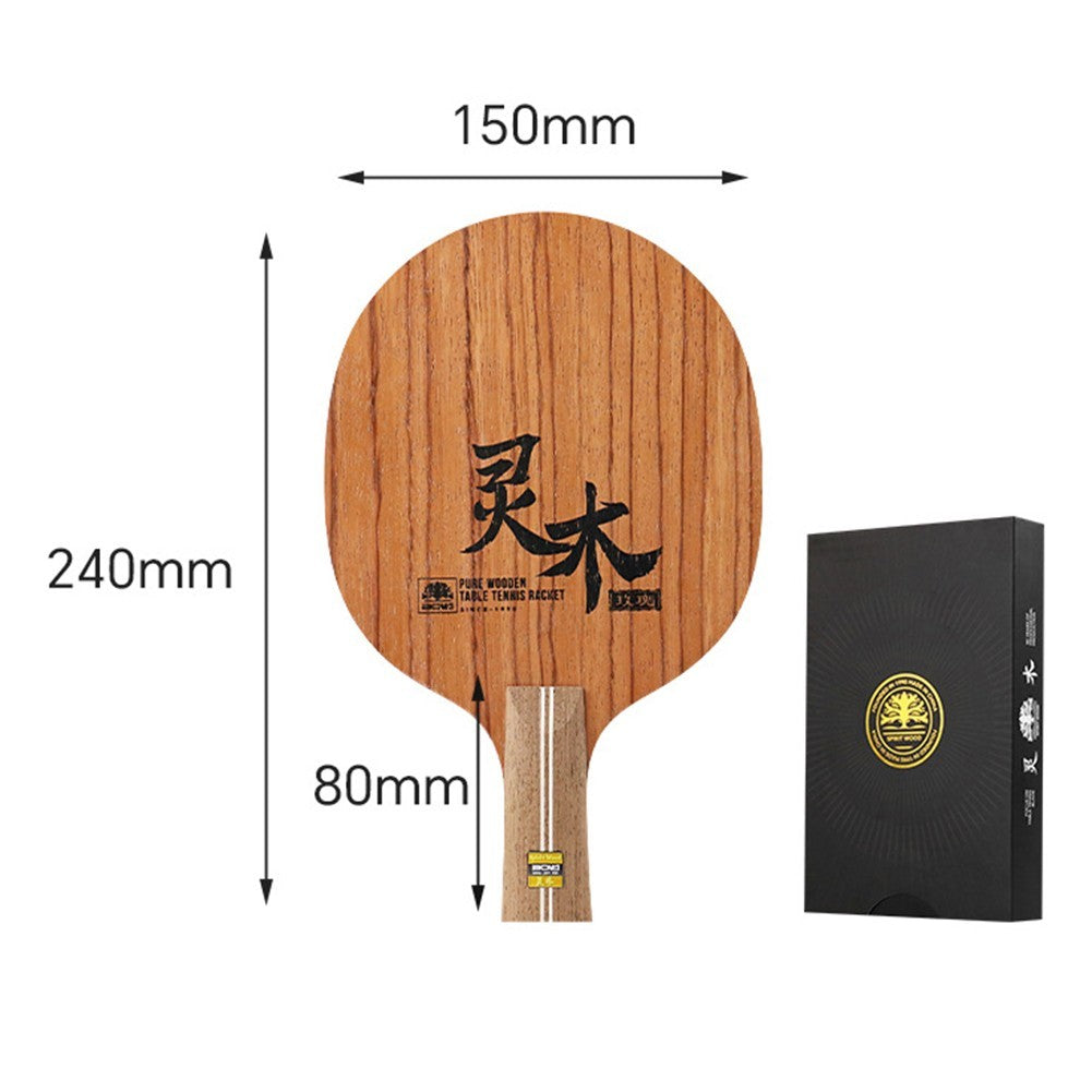 Rosewood Table Tennis Racket Paddle with Enhanced Stability and Control