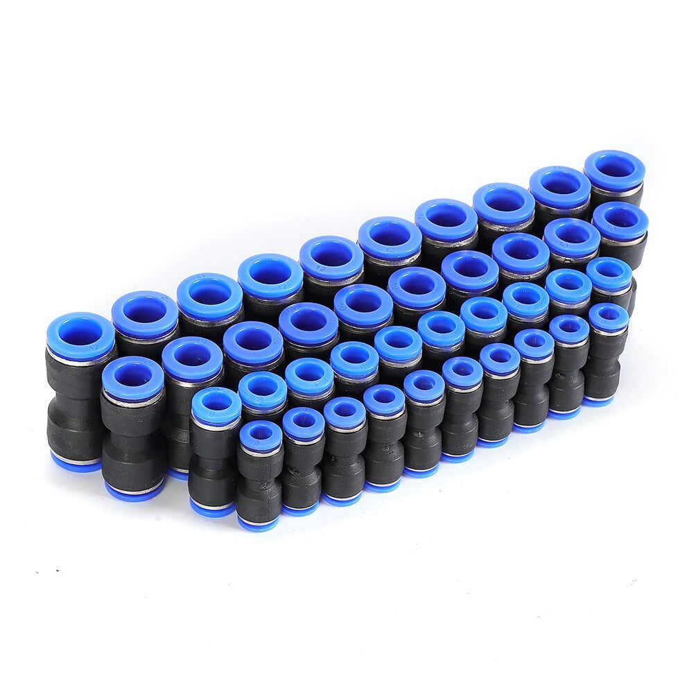 Straight Push Connectors Pneumatic Connect Fittings Air-Line Quick Hose Repair