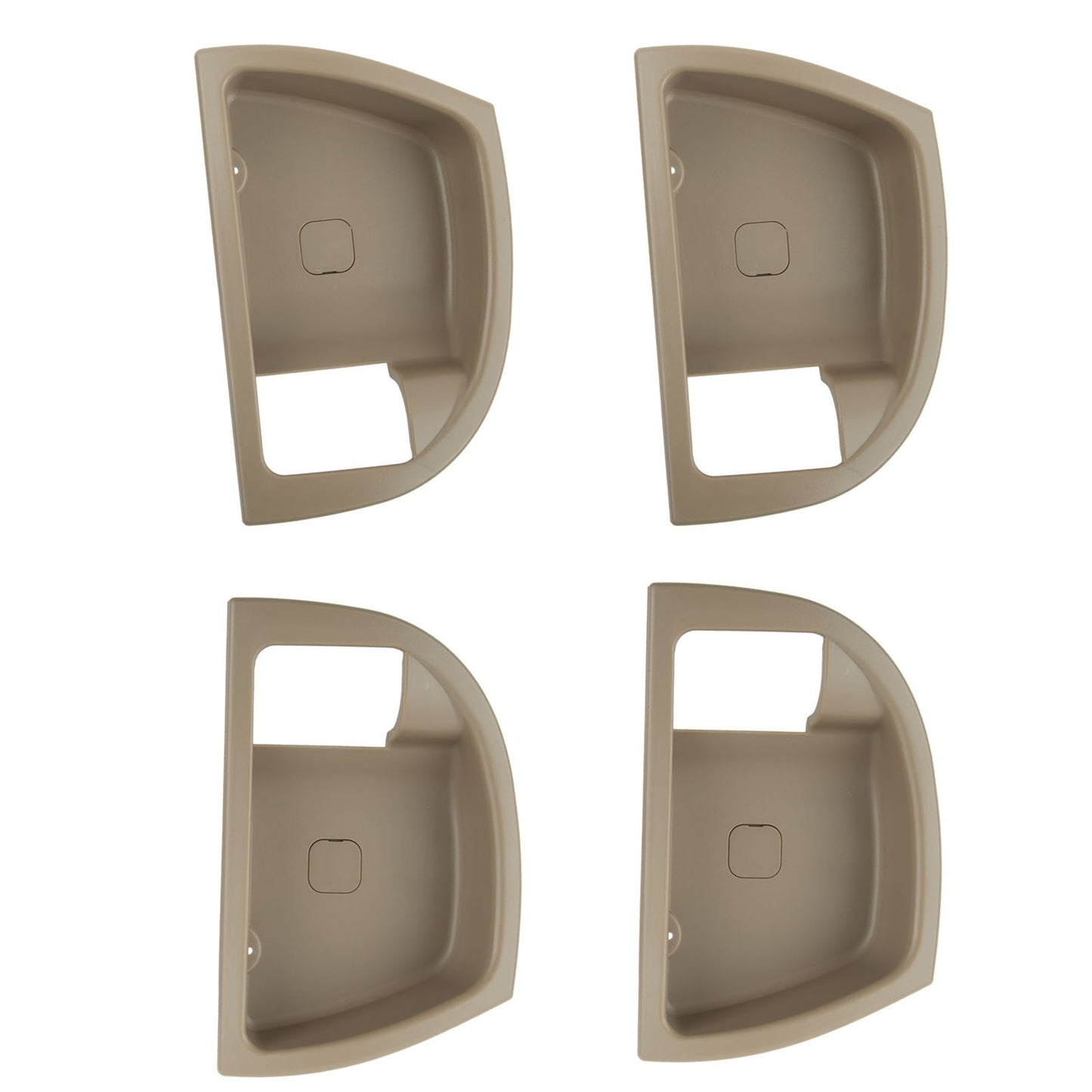 4Pcs Inside Door Handle Trim Cover Beige L & R For Hyundai Santa Fe 2007-2012