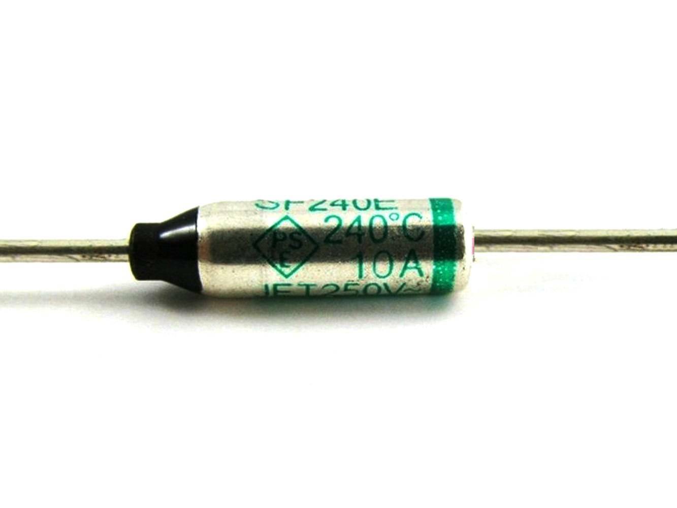 5x SF240E SEFUSE Cutoffs 10A 250V Thermal Fuse 240°C Overload Protect For Cooker